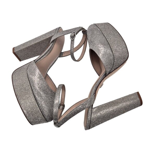 Antonio Melani Born on Fifth Size 9.5 M Liv Metallic Glitter Platform Pumps 668 - Picture 3 of 13